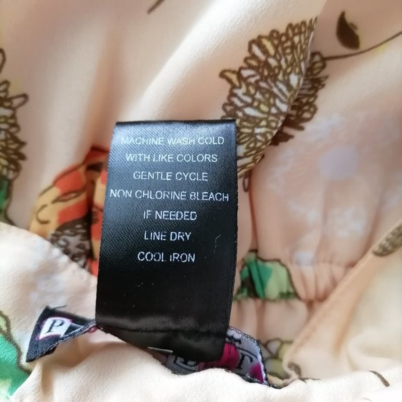 Paperdoll Womens Multicolor Floral Sleeveless Flounce Ruffle Mini Dress Size XL - Picture 6 of 6